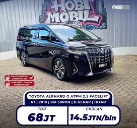 Alphard G ATPM 2.5 AT 2018