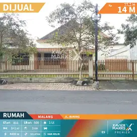 Dijual Rumah Vintage Luas Nyaman Siap Huni di Jln Buring