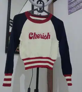 Croptop rajut wanita
