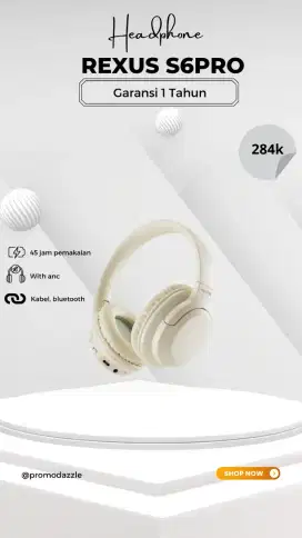 Headphone rexus S6PRO