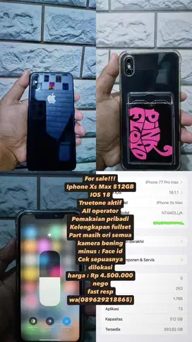 Jual Iphone Xs Max 512Gb