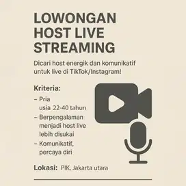 Host live streaming pria daerah pik
