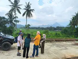 Tanah murah view pegunungan indah strategis pinggir jalan raya