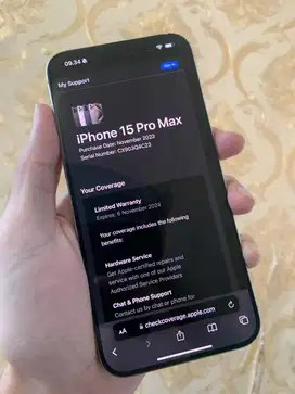 Iphone 15 Pro Max 256 GB Natural Titanium Resmi