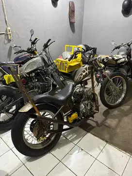 Yamaha scorpio chopper bobber custom british