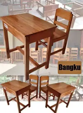 Meja kursi sekolah plotur,mentah