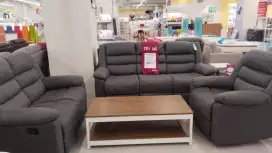 Sofa set recliner Lexus grey