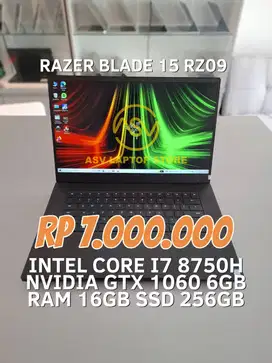 RAZER BLADE 15 RZ09 CORE I7 8750H GTX 1060 LAPTOP GAMING EDITING