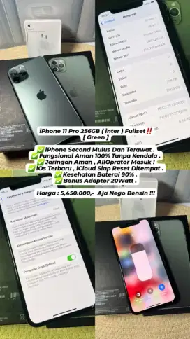 Iphone 11 Pro 256Gb Green (Inter) AllProv