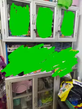 Jual Lemari Kaca Alumunium Bahan Jakarta