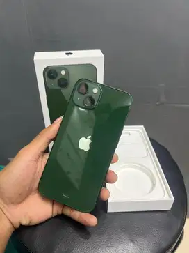 Iphone 13 128gb green second ex ibox garansi on bh 91%