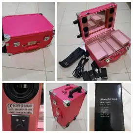 Preloved Tas Make Up + Lampu LED 4 pcs + Kabel