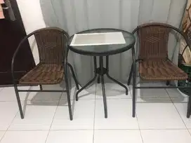 Kursi teras set meja informa
