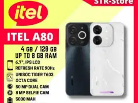 Hp itel A80 warna hitam