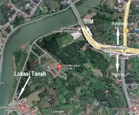 DIJUAL TANAH SHM 1.028M2 LOKASI STRATEGIS akses BANDARA BIM