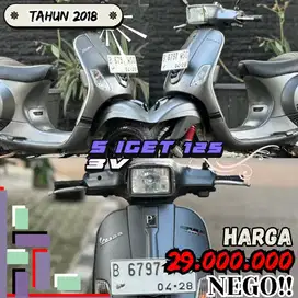 Piaggio Vespa S 125 IGET Th 2018 Warna Abu Doff Perfect