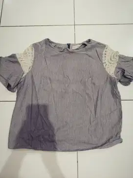 atasan abu tgn 3/4 preloved