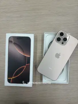 Cicilan 0% iPhone 16 pro 256GB desert titanium bebas 2 kali angsuran