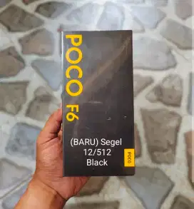 Poco F6 Baru 12/512 gb Hitam! MURAH