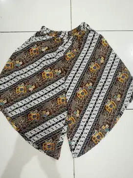 celana kulot kain batik preloved