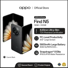 Oppo Find N5 16/512GB Black Baru Segel Resmi Indonesia