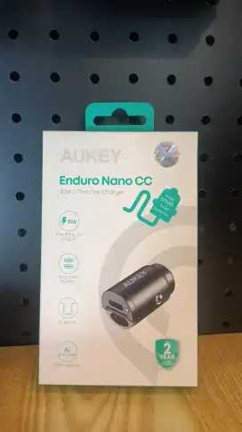 AUKEY CC-A4 Dual Port PD Car Charger - USB-C / 30W / Black