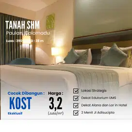Bayar Bertahap Tanpa Bunga, Kavling SHM Dekat UMS