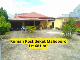 Rumah kost Dekat Malioboro Tanah Luas Tepi Jalan