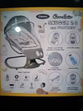 Baby Bouncer Electric Cocolatte Snuggli Premier 2.0 With Footrest Baby