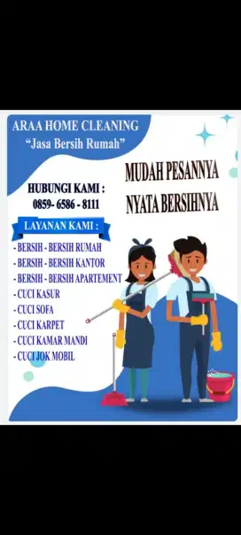 Jasa bersih bersih rumah