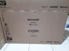 Sharp 42 inch 42DK1i android tv layar beseless 4K UHD