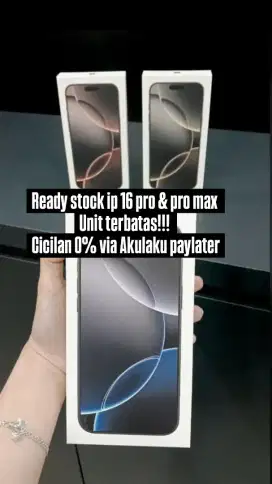 Iphone 16 pro max cicilan 0% via Akulaku