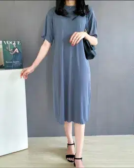 Dress Knit abu-abu