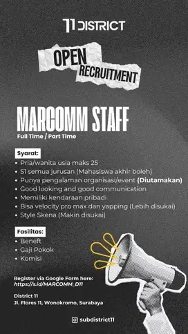 PART TIME MARKETING COMMUNICATION