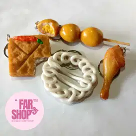 Gantungan Kunci Resin Makanan Unik Dan Menggemaskan