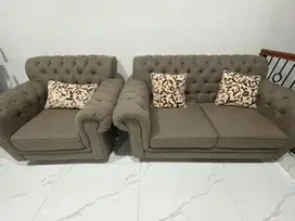 Dijual Sofa fabric set 1 & 2 seater