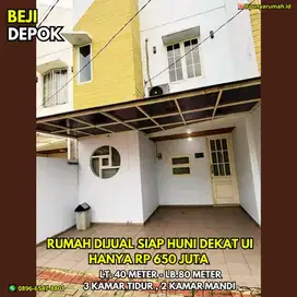 Rumah Dijual Di Beji Depok Dekat Universitas Indonesia Murah 650 Juta
