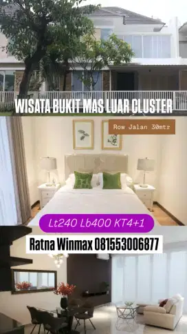 Dijual Rumah Minimalis Wisata Bukit Mas Luar Cluster