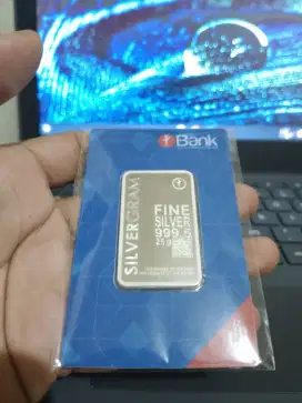 Perak Murni batangan Silvergram 25 gram