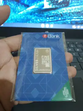 Perak Murni batangan Silvergram 10 gram
