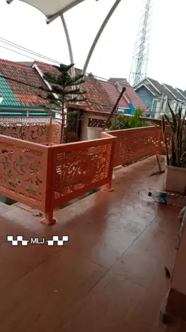 Railing Tangga, Kanopi Canopy, Pagar Cutting,Tralis Teralis, Atap Baja