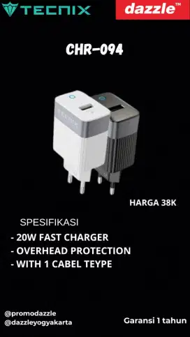 Charger tecnix 20w