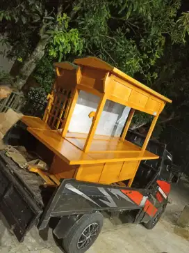 Gerobak Angkringan Bakso Mie Ayam PeceL Bubur Sate Martabak Ronde dlL