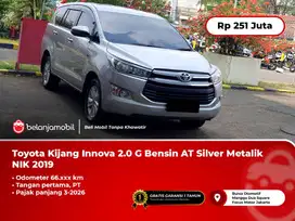[ PAJAK PANJANG ] Toyota Kijang Innova 2.0 G Bensin AT Silver Metalik