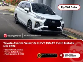 [ PAJAK PANJANG ] Toyota Avanza Veloz 1.5 Q CVT TSS AT Putih Metalik