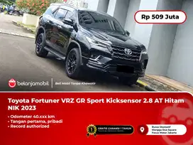 [ KICK SENSOR ] Toyota Fortuner VRZ GR Sport 2.8 AT Hitam 2023