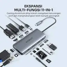 USB HUB Robot HT3110 Type C 11in1