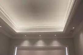 Wall Moulding Sekat Plafon Partisi PVC GRC Gypsum Jasa Tukang Pasang