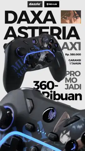 GAMEPAD REXUS ASTERIA MIKASA ATTACK ON TITAN EDITION
