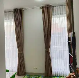 Menyediakan hordeng polos dan hordeng motif